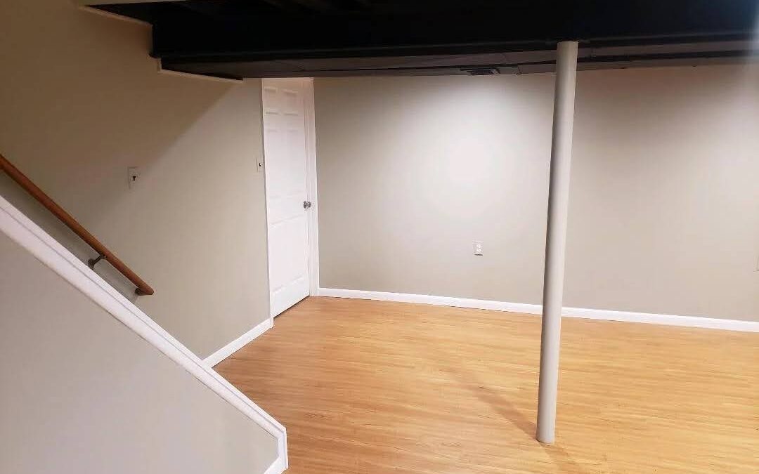 Basement Renovation with drywall and insulation