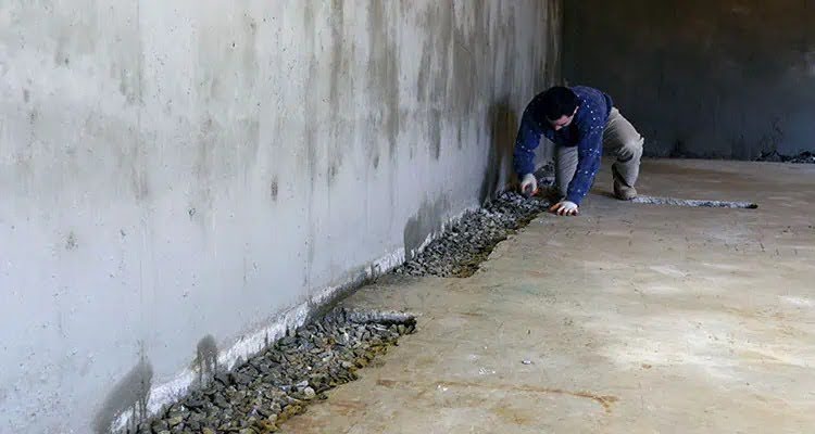 Waterproofing basement walls